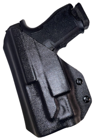 backend of light bearing kydex holster