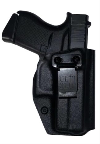 Frontside of an Inside The Waistband Kydex Holster with an Ultituck Clip